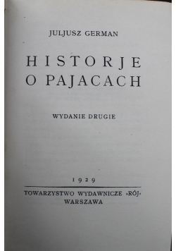 Historje o pajacach 1929 r.