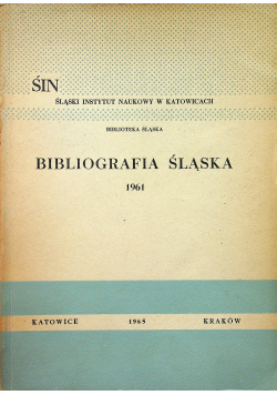 Bibliografia Śląska 1961