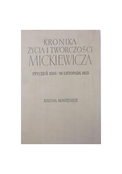 Kronika życia i twórczości Adama Mickiewicza