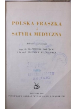 Polska fraszka i satyra medyczna