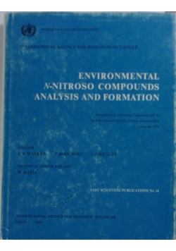 Environmental N-Nitroso compounds analysis and formation