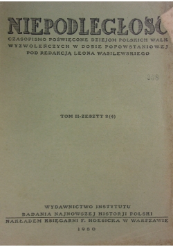 Niepodległość , 1930r.  Tom II zeszyt 2