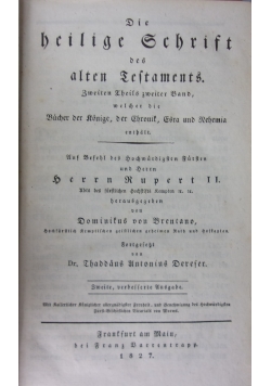 Die heilige Schrift des alten Testaments, 1827 r.
