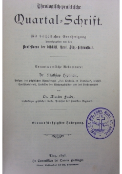 Theologisch praktische Quartalschrift, 1898r.