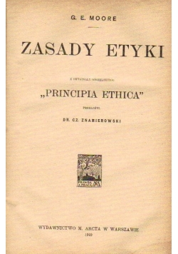 Zasady etyki 1919