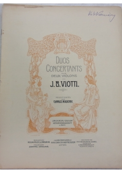 Duos Concertants pour deux violons