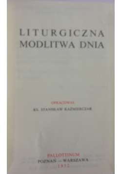 Liturgiczna Modlitwa Dnia