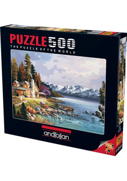 Puzzle 500 Dom z jeziorem