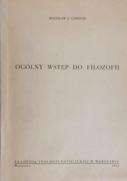 Ogólny wstęp do filozofii