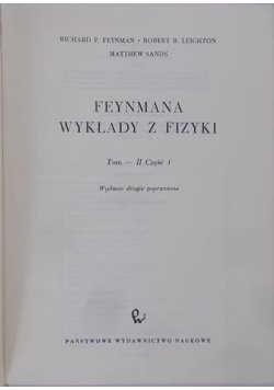 Feynmana wykłady z fizyki tom II cz 1
