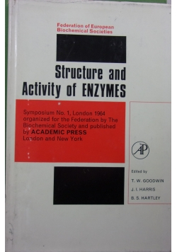 Structure and Activity of enzymes