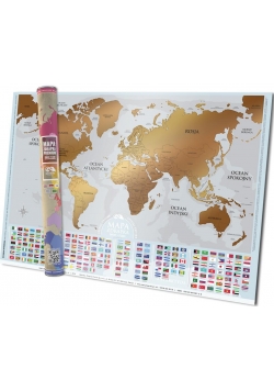 Mapa zdrapka Gold