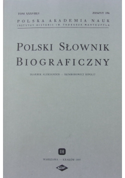 Polski Słownik Biograficzny, zeszyt 156