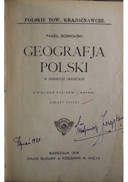 Geografja Polski 1919 r.