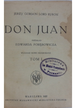 Don Juan, 1922r.