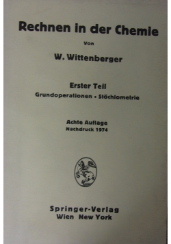 Rechnen in der Chemie