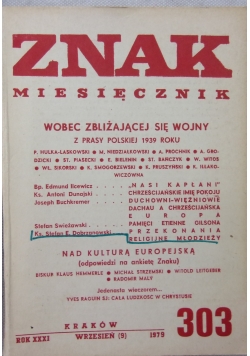 Znak miesięcznik wobec zbliżającej się wojny