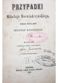 Przypadki Mikołaja Doświadczyńskiego. Pan Podstoli, ok 1860 r.