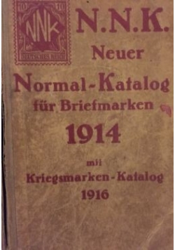Neuer Normal-Katalog fur Briefmarken, 1916 r.