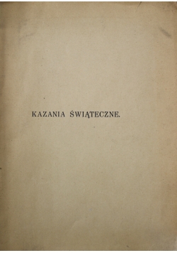 Kazania świąteczne 1937 r.
