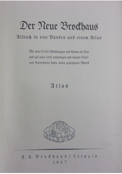 Der Neue Brodhaus Atlas 1937r.