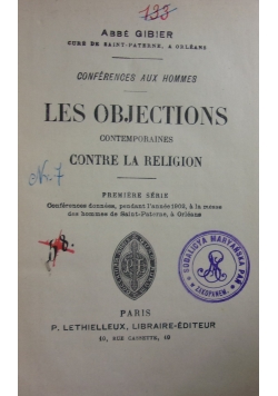 Les Objections, 1902r.