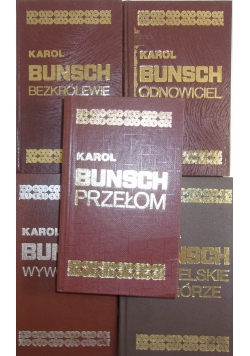 Karol Bunsch- zestaw 5 książek