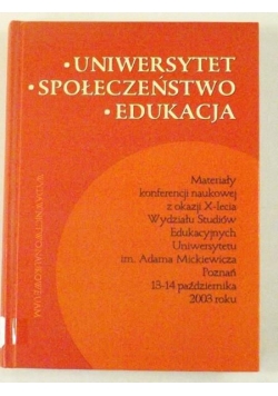 Uniwersytet, społeczeństwo, edukacja