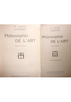 Philosophie De L'Art, tom I-II