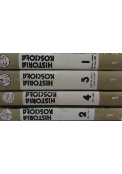 Historia kościoła, zestaw 4 książek