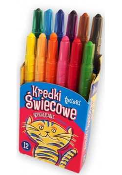 Kredki tetiski świecowe wykręcane 12 kol. KT010-AB