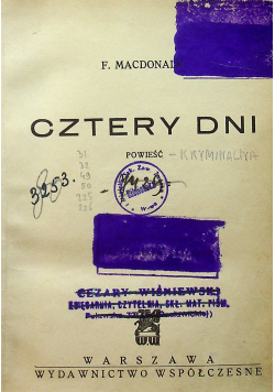 Cztery dni / Tajemnica zamku 1925r