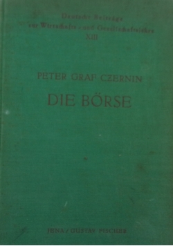 Die Borse, 1937 r.