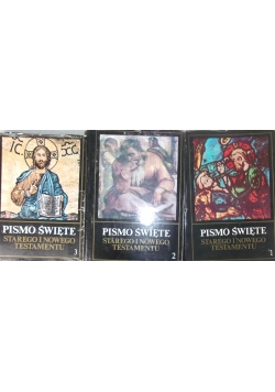 Pismo Święte,  zestaw 3 książek