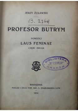 Profesor Butrym 1916 r.