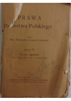Prawa Państwa Polskiego, 1921 r.