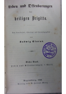 Leben und Offenbarungen der heiligen Brigitta, 1856r.