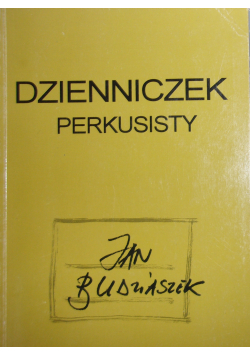 Dzienniczek perkusisty plus autograf Budziaszka