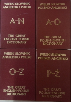 Wielki słownik angielsko polski, 4 tomy