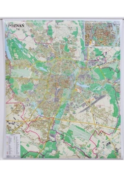 Poznań. Mapa ścienna 1:20 000