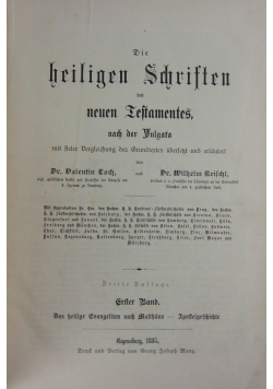 Die Heligen Schristen des neun Iestamentes nach der Vulgara, 1885r.