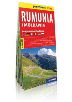Premium!map Rumunia i Mołdawia 1:700 000 mapa