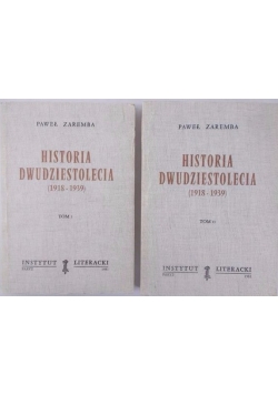 Historia dwudziestolecia (1918-1939), Tom I-II