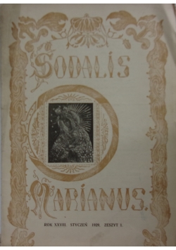 Sodalis Marianus, zeszyt 1, 1929 r.