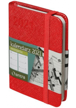 Kalendarz 2022 Awangarda A7 czerwony TDW ANTRA