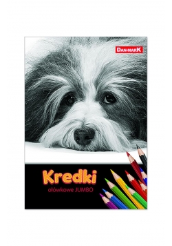 Kredki ołówkowe 12 kolorów Jumbo Cat&Dog
