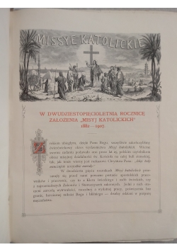 Misye Katolickie, 1907r.