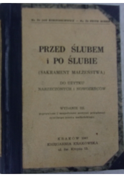 Przed ślubem i po śłubie