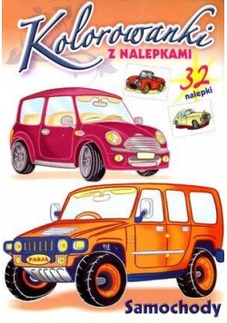 Kolorowanki z nalepkami. Samochody