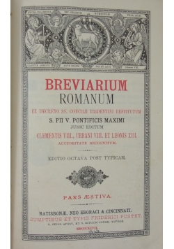 Breviarium Romanum ,1847 r.